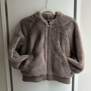 Banana Republic Faux Fur Teddy Jacket